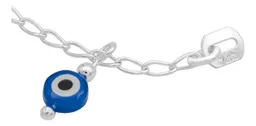 Pulsera Plata .925 Nudo de Bruja Ojo Turco Protección 18cm - Imagen 4