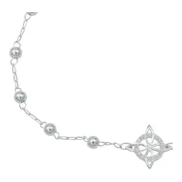 Pulsera Plata 925 Nudo de Bruja con Zirconia Ajustable Solitario - Imagen 2