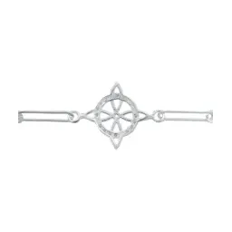 Pulsera Plata 925 Nudo Bruja con Zirconias Amuleto Protección - Imagen 5