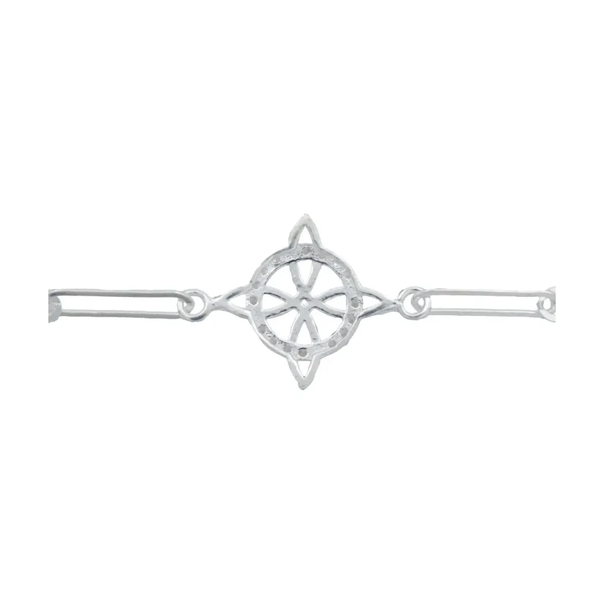 Pulsera Plata 925 Nudo Bruja con Zirconias Amuleto Protección - Imagen 5