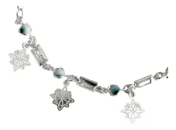 Pulsera Plata 925 Nudo de Bruja con Zirconias Ajustable - Imagen 2