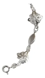 Pulsera Plata 925 Nudo de Bruja con Zirconia Ajustable Liso - Imagen 4