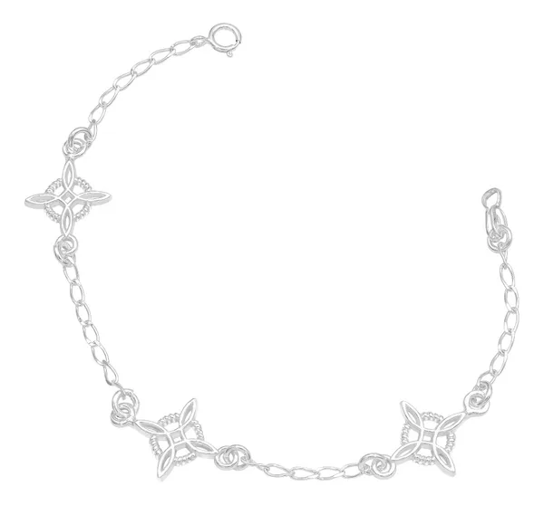 Pulsera Plata 925 Nudo de Bruja Protección Celta para Mujer - Imagen 1