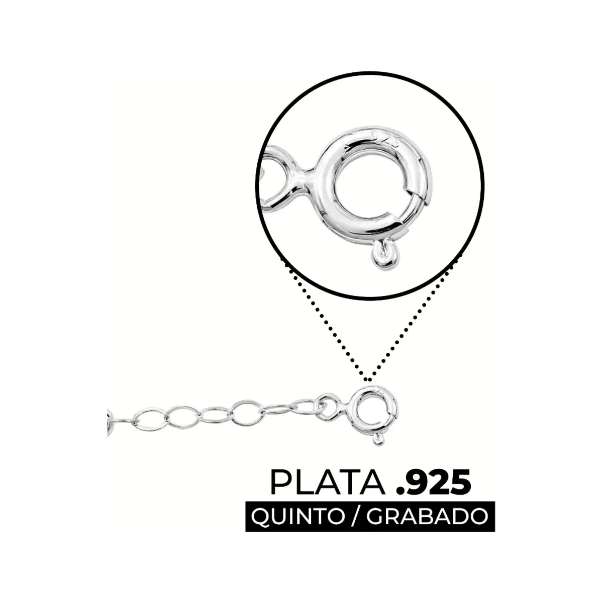 Pulsera de Plata 925 Nudos de Bruja Zirconias Multicolor - Imagen 3