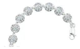 Pulsera Plata 925 Oso Corazón con Zirconias Rosas Modelo 1063 - Imagen 3