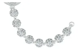 Pulsera Plata 925 Oso Corazón con Zirconias Rosas Modelo 1063 - Imagen 4