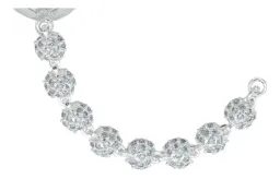 Pulsera Plata 925 Oso Corazón Zirconias Rojas 18.5cm - Imagen 4