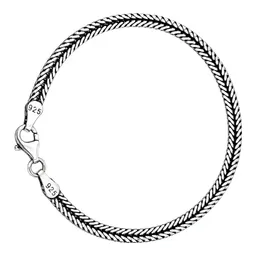 Pulsera Panza de Víbora de Plata .925 Pavonada 19 cm - Imagen 1