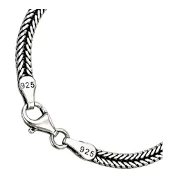 Pulsera Panza de Víbora de Plata .925 Pavonada 19 cm - Imagen 2