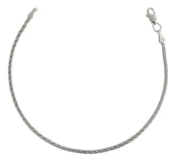 Pulsera Plata .925 Planchada Diamantada 17.5cm - Imagen 1