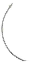 Pulsera Plata .925 Planchada Diamantada 17.5cm - Imagen 3
