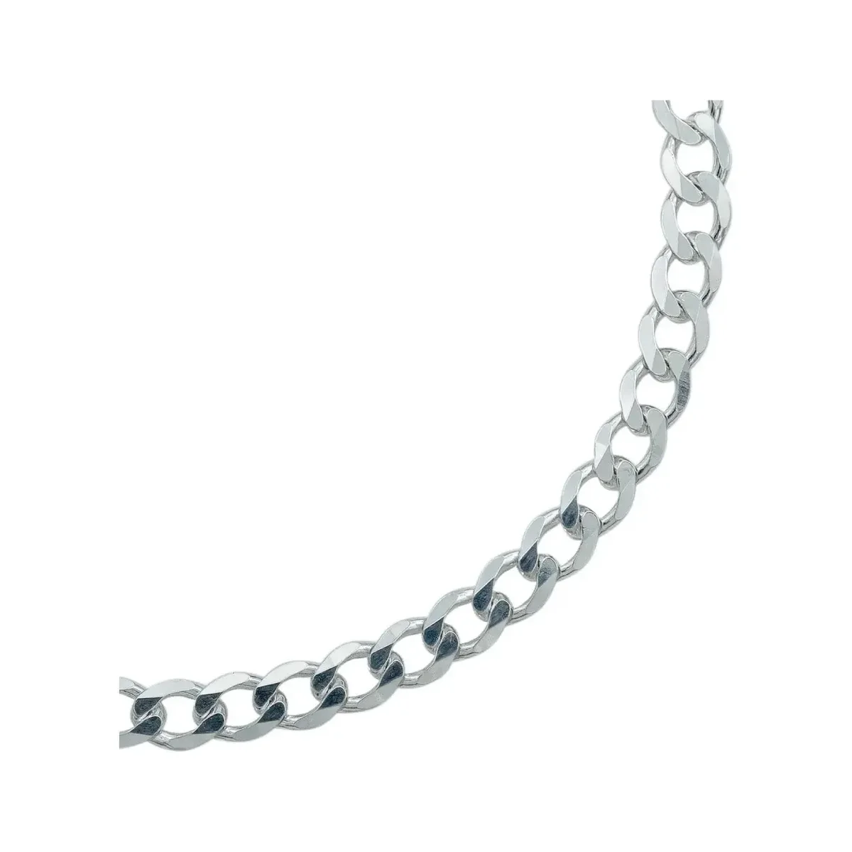 Pulsera Plata 925 Cadena Barbada Cubana Hombre 22cm - Imagen 3