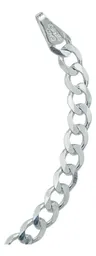 Pulsera Plata 925 Cadena Barbada Cubana Hombre 22cm - Imagen 4