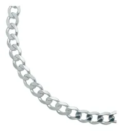 Pulsera Plata 925 Cadena Cubana Abierta Hombre 20cm - Imagen 2