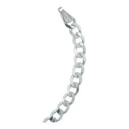 Pulsera Plata 925 Cadena Cubana Abierta Hombre 20cm - Imagen 5