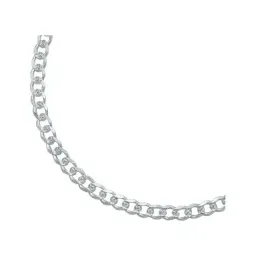 Pulsera Plata 925 Cadena Cubana Diamantada 4mm Unisex - Imagen 3