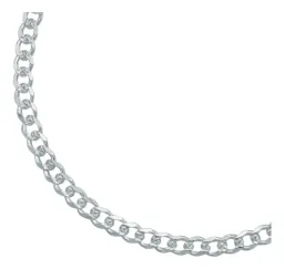 Pulsera Plata 925 Cadena Cubana Diamantada 4mm Unisex - Imagen 3