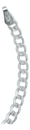 Pulsera Plata 925 Cadena Cubana Diamantada 4mm Unisex - Imagen 5