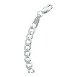 Pulsera Plata 925 Cadena Cubana Eslabón 5mm para Hombre 21cm - Imagen 3