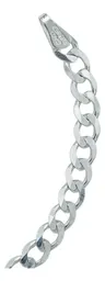 Pulsera Plata 925 Cadena Cubana Eslabón 5mm para Hombre 21cm - Imagen 3
