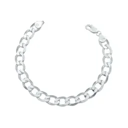 Pulsera Plata 925 Cadena Cubana Gruesa 9mm para Hombre - Imagen 1