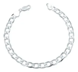 Pulsera Plata 925 Cadena Cubana Gruesa para Hombre - Imagen 1