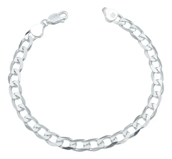 Pulsera Plata 925 Cadena Cubana Gruesa para Hombre - Imagen 1