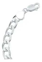 Pulsera Plata 925 Cadena Cubana Gruesa para Hombre - Imagen 5