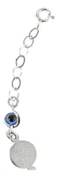 Pulsera Plata 925 con Medallas San Benito Multicolor Ajustable - Imagen 4