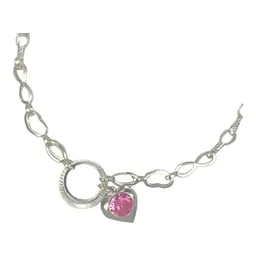 Pulsera Plata 925 Corazón Infinito Ajustable Tono Rosa - Imagen 2