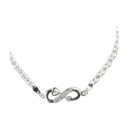 Pulsera Plata 925 Corazón Infinito Estrella Ajustable para Mujer - Imagen 1