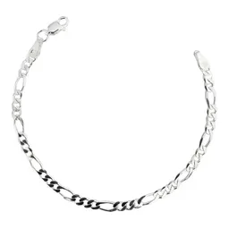 Pulsera Plata 925 Eslabones Figaro 3x1 Hombre 22cm - Imagen 1