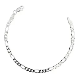 Pulsera Plata 925 Figaro 3x1 para Hombre 21.5cm - Imagen 1