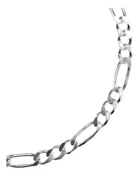 Pulsera Plata .925 Fígaro Eslabones Robustos para Hombre - Imagen 2