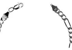 Pulsera Plata .925 Fígaro Eslabones Robustos para Hombre - Imagen 3