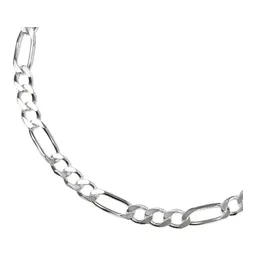 Pulsera Plata .925 Fígaro Eslabones Robustos para Hombre - Imagen 5