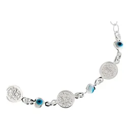 Pulsera Plata 925 Medallas San Benito Ajustable - Imagen 2