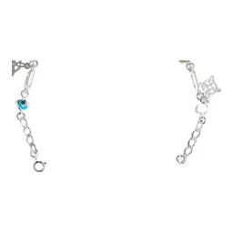 Pulsera Plata 925 Nudo Bruja Ojo Turco con Piedras Multicolor - Imagen 3