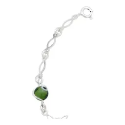 Pulsera Plata 925 Nudo Bruja Ojo Turco Multicolor Ajustable - Imagen 4