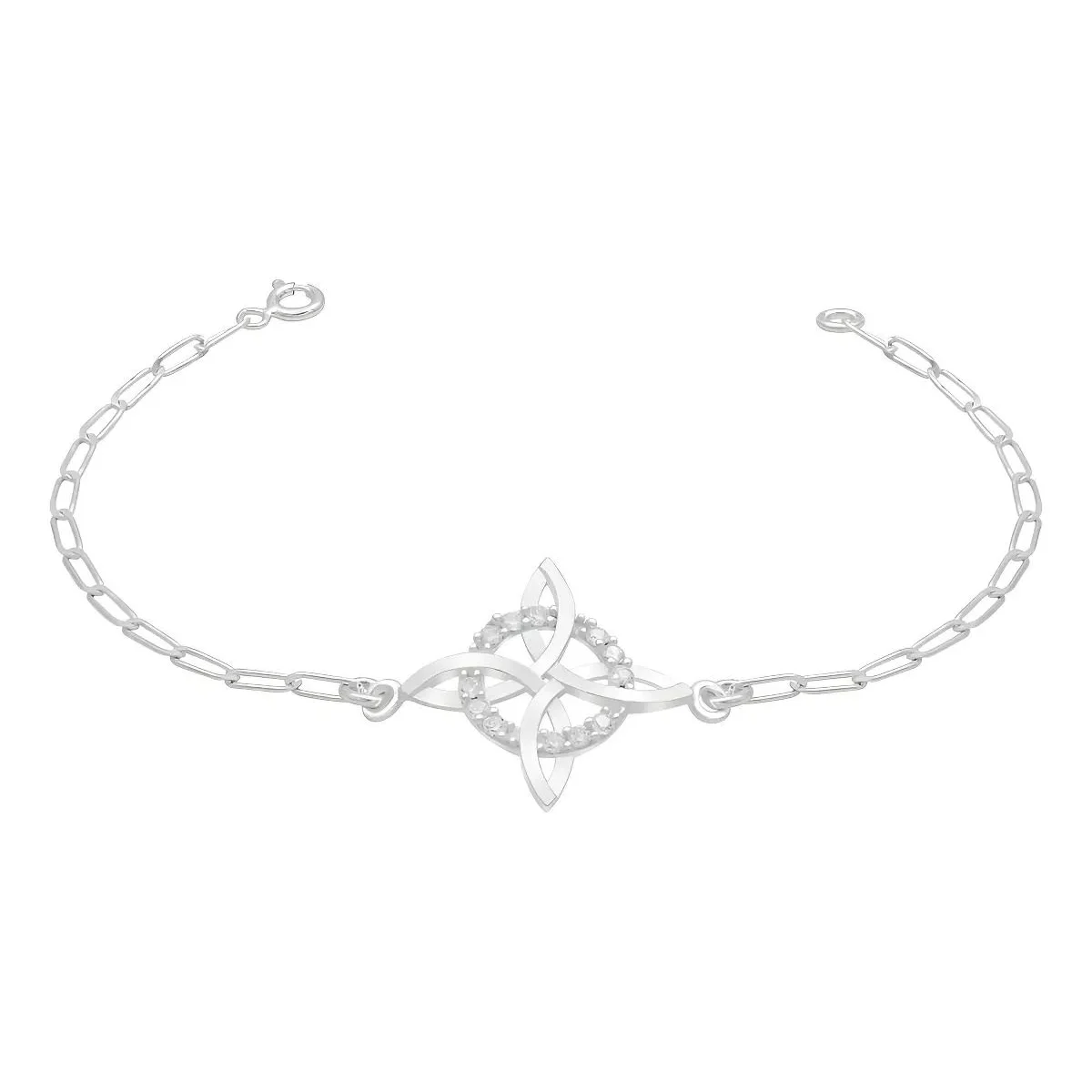 Pulsera Plata .925 Nudo Bruja mística, artesanal y ajustable. Joyería de plata mexicana con significado, amuleto espiritual.