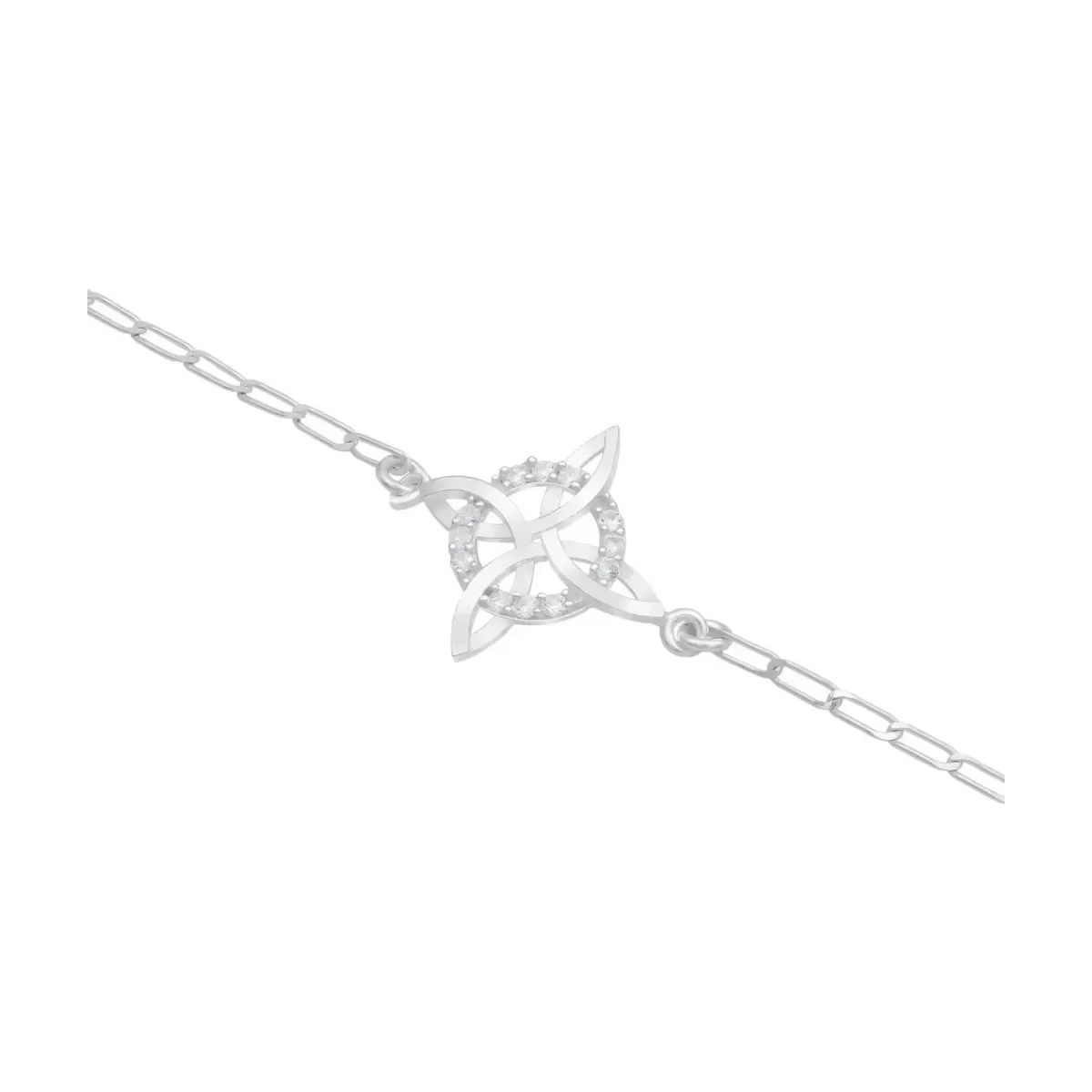 Pulsera Plata 925 Nudo de Bruja Ajustable Artesanal - Imagen 2