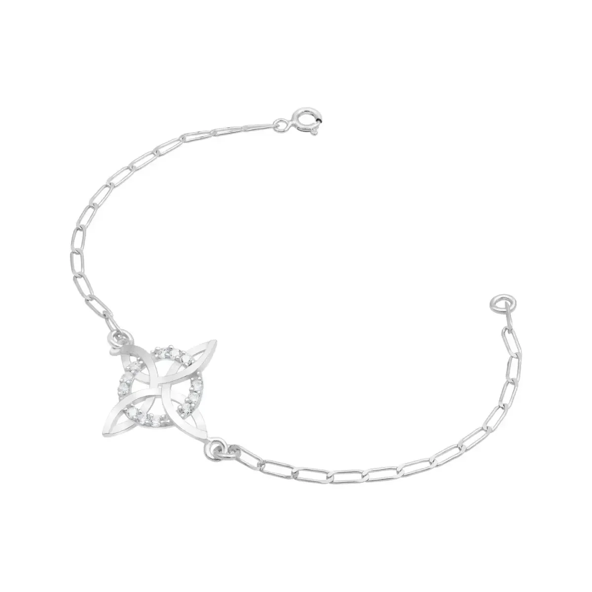 Pulsera Plata 925 Nudo de Bruja Ajustable Artesanal - Imagen 3