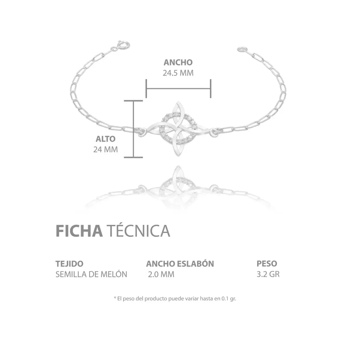 Pulsera Plata 925 Nudo de Bruja Ajustable Artesanal - Imagen 5