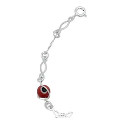 Pulsera Plata 925 Nudo de Bruja con Ojo Turco Rojo - Imagen 4