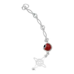 Pulsera Plata 925 Nudo de Bruja con Ojo Turco Rojo - Imagen 5