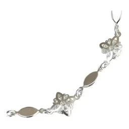 Pulsera Plata 925 Nudo de Bruja con Zirconia Ajustable Liso - Imagen 2