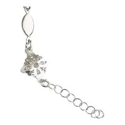 Pulsera Plata 925 Nudo de Bruja con Zirconia Ajustable Liso - Imagen 5