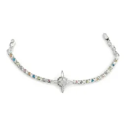 Pulsera Plata 925 Nudo de Bruja con Zirconias Multicolor para Mujer - Imagen 3