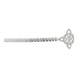 Pulsera Plata 925 Nudo de Bruja Diamantada con Zirconias - Imagen 4