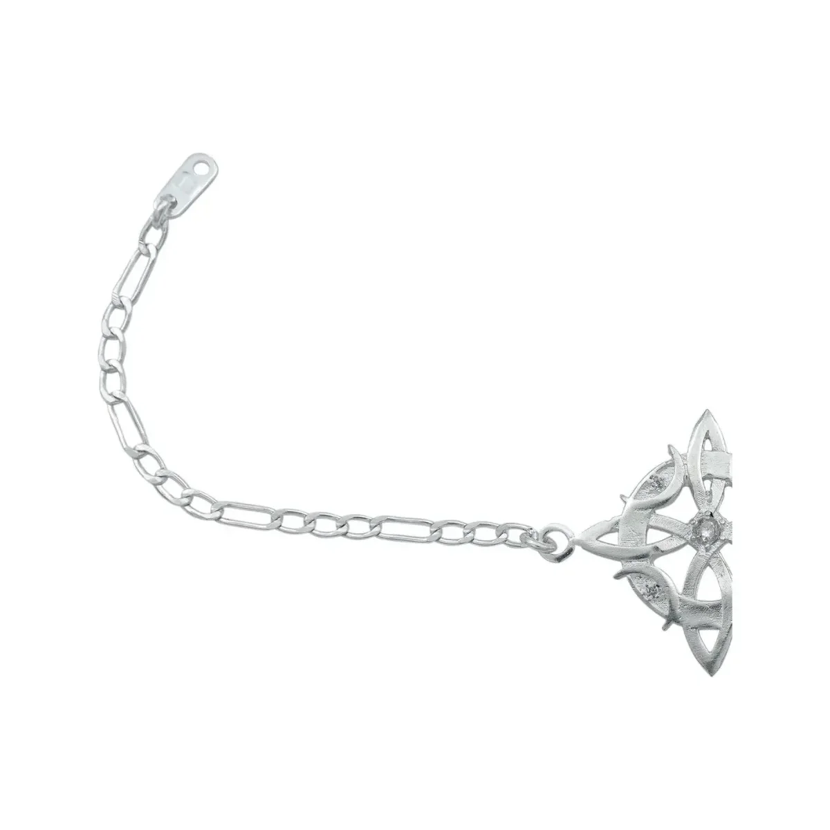 Pulsera Plata .925 Nudo de Bruja Fases Lunares Zirconias - Imagen 10